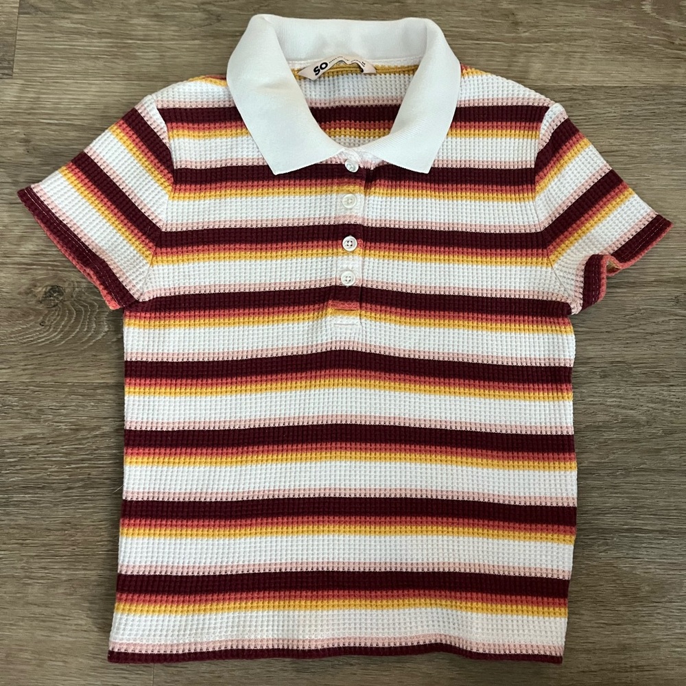 SO Knitted Collared tee